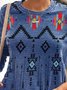 Langarm Rundhals Bluse mit Print