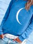 Süß Rundhals Baumwollmischung Sweatshirts