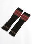 Einfache Gestreifte Socken mit Sternmuster aus Wolle