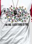 Weihnachten Grafik Weite T-Shirts mit Langarm
