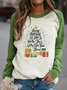 Weihnachten Weihnachten Langarm Rundhals Print Shirts & Blusen Sweatshirtsss