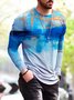 Langarm Lässige T-Shirt