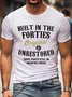 Herren Print T-Shirt Mit Vierziger Jahre