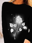 Große Größen Rosa Print T-Shirt
