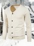 Herren Strickjacke Schmal Pullover Jacke