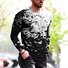 Athleisure Abstrakt Batik Digital Print Pullover T-Shirt