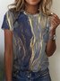 Marmor Getreide Locker T-Shirt