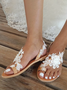 Damen Romantische Blume Sandale für Hochzeit