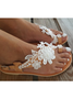 Damen Romantische Blume Sandale für Hochzeit