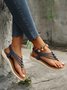 Perlen Dünn Gurt Bohemien Zehentrenner-Sandalen