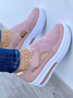 Atmungsaktiv Hohl Stoff Mesh Klettverschluss Tragbar Gehen Schuhe