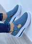 Atmungsaktiv Hohl Stoff Mesh Klettverschluss Tragbar Gehen Schuhe
