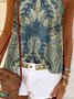 Lässig Neckholder Ethnisch Weit Top & Untershirt