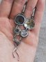 Ethnisch Stil betrübt Kristall Pendant Ohrringe Retro Schmuck
