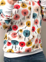 Casual Hoodie Pflanzen Sweatshirt Damen