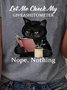 Damen Lässig Sommer Katze Weit Jersey Standard Rundhals H-Linie Regelmäßig Größe T-Shirt
