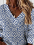 Damen Lässig Ethnisch Herbst Mikroelastizität Täglich Regelmäßig H-Linie Regelmäßig Regelmäßig Größe Sweatshirts