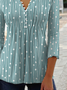 Geometrisch Lässig Herbst Weit 1 * Bluse Heiß Liste A-Linien Regelmäßig Regelmäßig Größe Blusen & Shirts für Damen