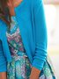 Lässig Unifarben Herbst Leicht Mikroelastizität Täglich Weit Garn/Wolle Garn H-Linie Pullover Mantel für Damen