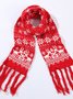 Weihnachten Schneeflocke Elch Muster Schal Schal Doppelt Seitig Schal Weihnachten Geschenk Box