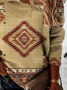 Ethnisch Weit Asymmetrisch Sweatshirts