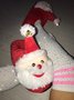 Weihnachtsschneemann Glocke Zuhause Schuhspitze-bedeckt Pantoletten