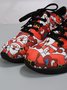Weihnachten Weihnachtsmann Rot Grafik Lässig Sneakers
