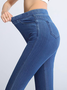 Regelmäßige Passform Elastisch Legging Jeans