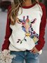 Print Lässige Sweatshirts mit Langarm