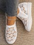 Blume Stickerei Detail Versteckt Stöckel Schuhe
