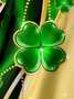 NS. Patricks Day Brusttasche Kurzarm Lässig Bluse