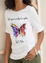 Schmetterling Lässig T-Shirt