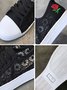 Atmungsaktiv Mesh Rosa Stickerei Schnürung Segeltuch Schuhe
