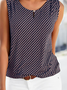 Geometrisch Print Lässig Tanktop Oberteile