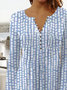 Lässig Abstrakt Polka Dots Bluse
