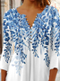 Schnalle Rundhals Jersey Lässig Bluse