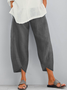 Modetalente leinen Hosen Damen Sommer Einfach Hosen