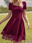 Regelmäßige Passform Freizeitkleid
