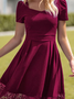 Regelmäßige Passform Freizeitkleid