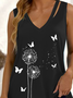 Weit Lässig Tanktop Oberteile