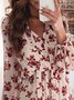 Weit Print Urlaub Kleid