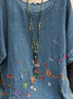 Print Rundhals Lässig Bluse