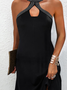 Neckholder Jersey Warmbohren Freizeitkleid