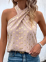 Neckholder Weit Lässig Geometrisch Tanktop Oberteile
