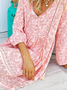 Geblümt Urlaub Kleid