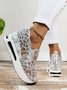 Fashion Paillette Atmungsaktiv Mesh Slip On Plateau Sneakers