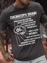 Herren Ingenieur's Gehirn Problem-Lösen Funktion Kaffee Ort Sensor Lustig Grafik Print Textbriefe Lässig Baumwolle T-Shirt
