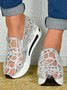 Fashion Paillette Atmungsaktiv Mesh Slip On Plateau Sneakers