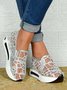 Fashion Paillette Atmungsaktiv Mesh Slip On Plateau Sneakers