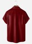 Gongfu Hahn Brusttasche Kurzarm Lässig Bluse